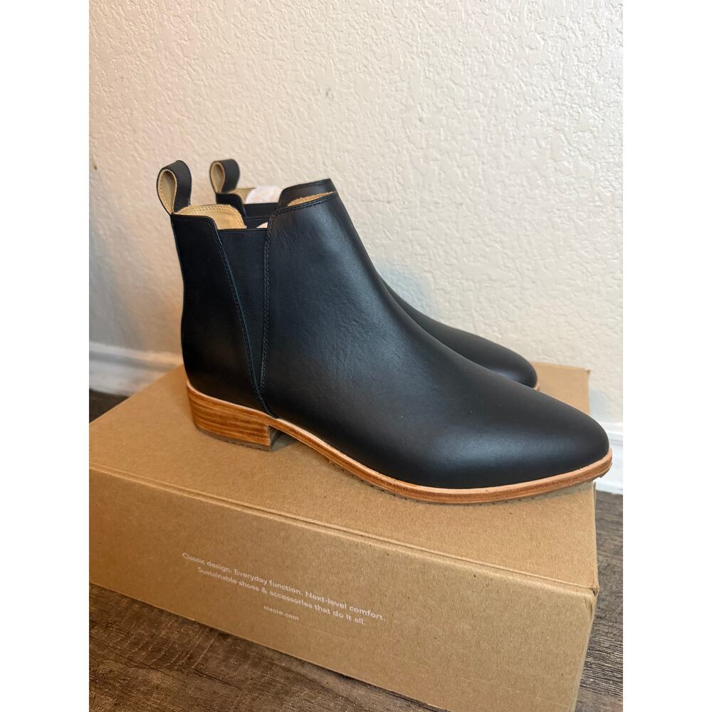 Nisolo Womans Everyday Chelsea Leather Ankle Boots Size 10 - Picture 1 of 9